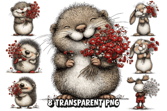 8 Hedgehog Flowers PNG Clipart Cute Wood: A Practical Guide for Designers