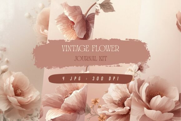 Bring Timeless Elegance to Your Crafts with the Vintage Flower Journal Kit