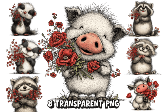 Bringing Whimsy to Life: A Guide to the 8 Pig Flowers PNG Clipart Collection