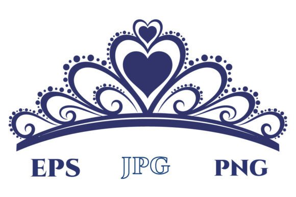 Princess Tiara EPS Cut File Design: Elevate Your Creative Projects with Premium Luxury Crown Graphics