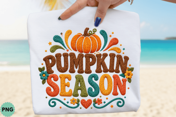 Pumpkin Season T-shirt Design, Fall PNG