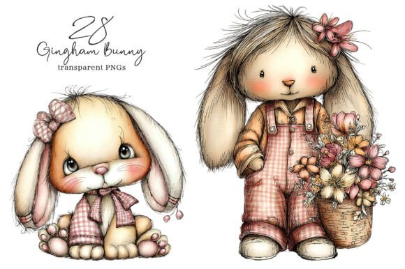 Strategic Value of the Yellow Gingham Bunny PNG Collection for Professional Design