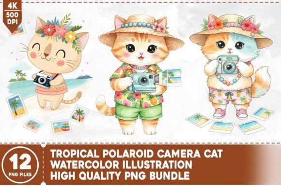 Tropical Polaroid Camera Cat Watercolor: A Practical Guide for Creators