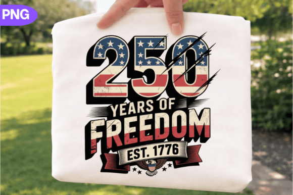 USA 250 Years, Patriotic Anniversary Png: A Versatile Design for Creators