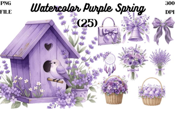 Watercolor Purple Spring Clipart PNG: A Designer's Guide